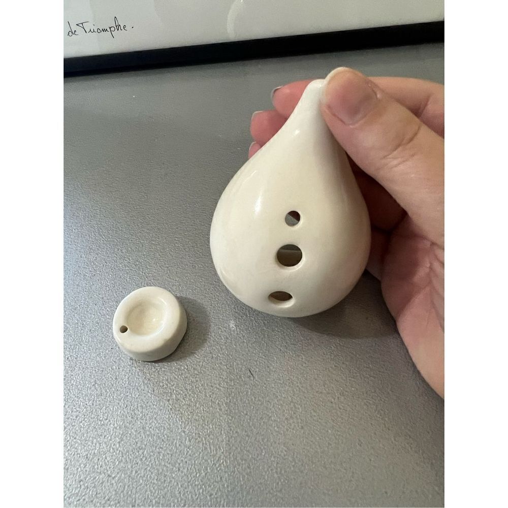 Ceramic Tear Drop Shaped Incense Holder‎ - Picture 2 of 8